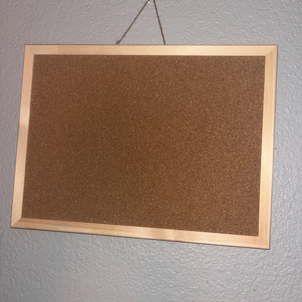Bulletin cork board